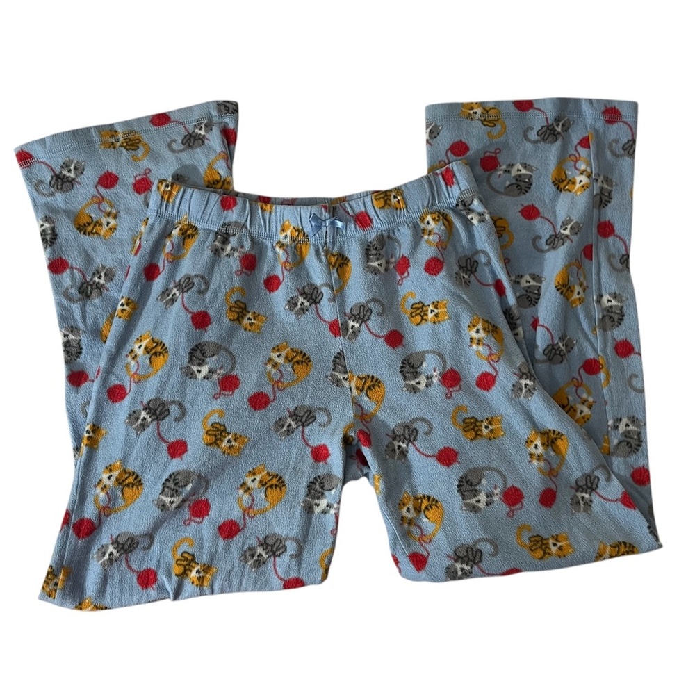 Simple Pleasures Blue Cat Pajama Pants Size Medium